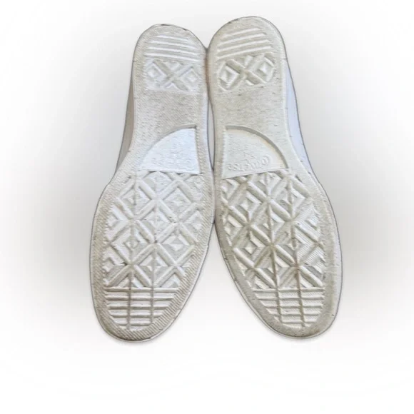 Converse High-Top Sneakers in Olive Green, Black and White - Picture 4 of 7